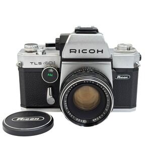 Ricoh TLS 401 35mm SLR Film Camera with Auto Rikenon 50mm f1.7 Lens M42 Mount